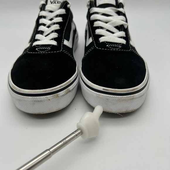 Vans Old Skool Shoes Youth Size 5 Black White Low Top Canvas Lace Up Skate